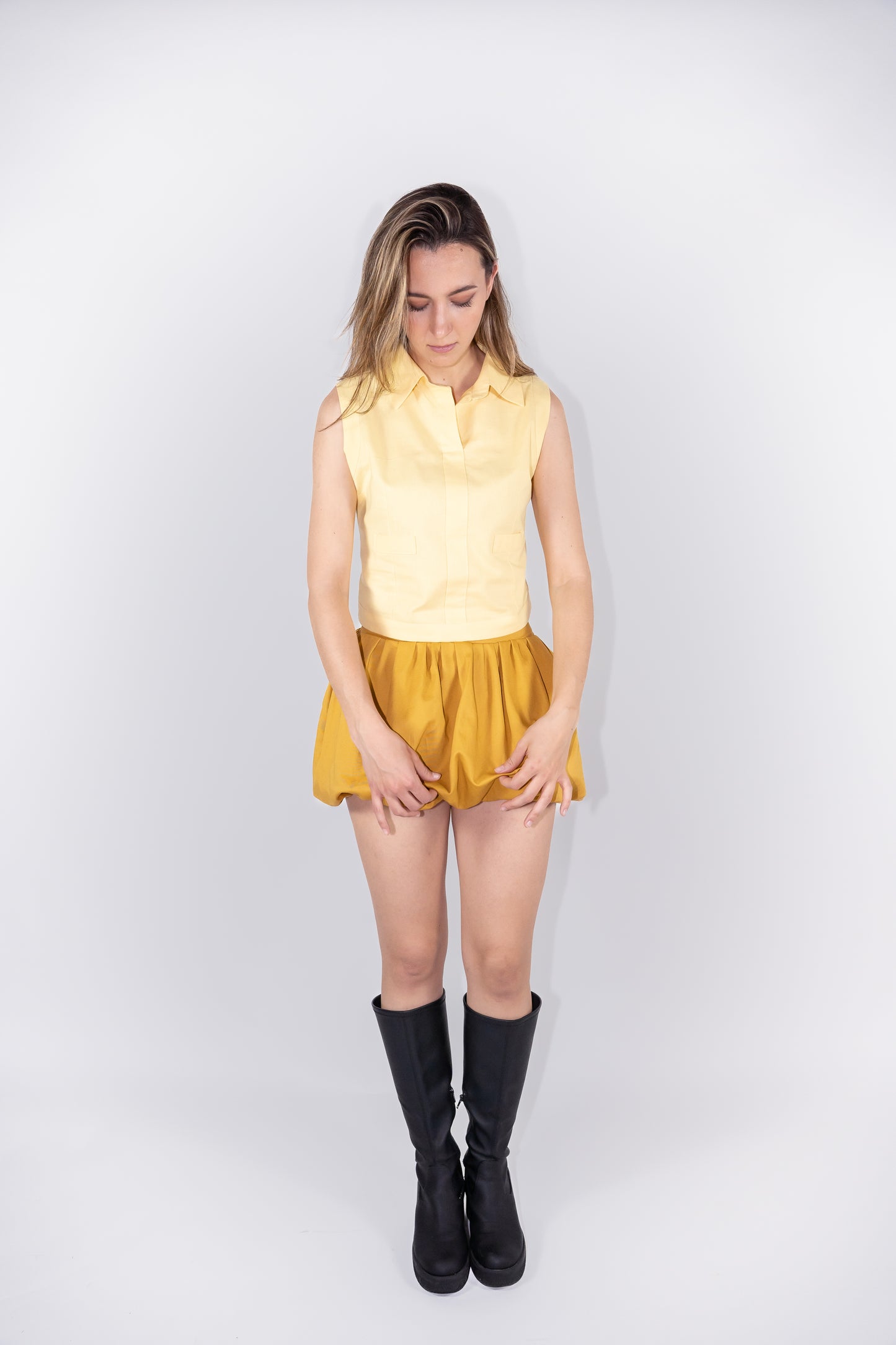 Honey Drop Skirt & Butter Gloss Shirt
